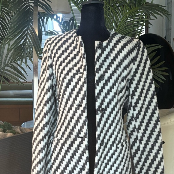 Wool and possibly mohair Tocca herringbone coat jacket blazer - Picture 5 of 11